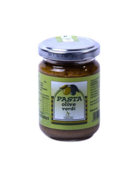 Pate Of Green Olives. Glass jar 130 g. - 1