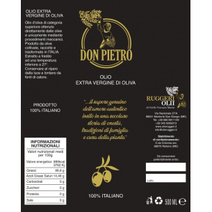 Olio EVO - Olio extravergine d'oliva "DON PIETRO" 500 ml. - 2