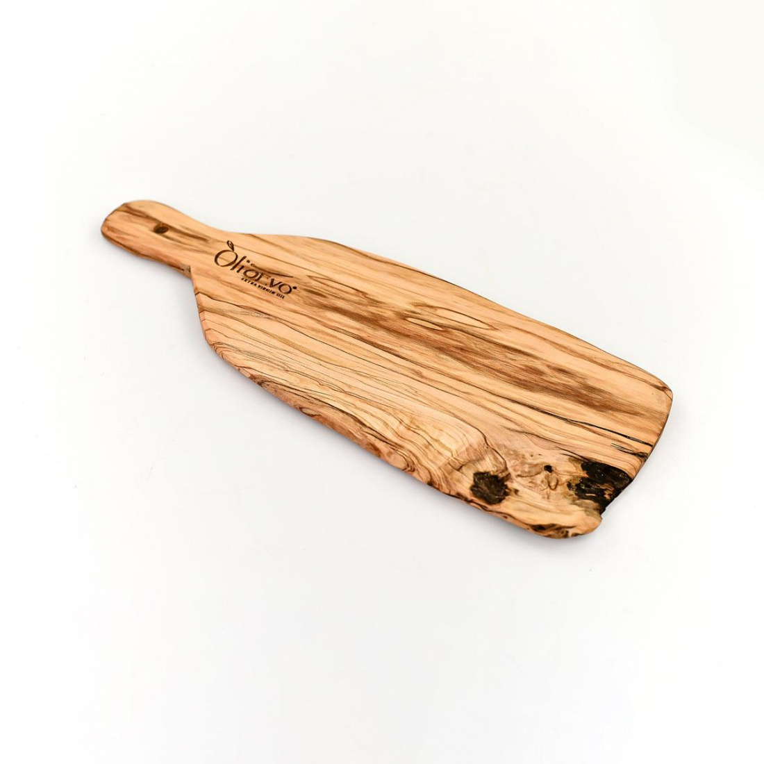 Tagliere in legno d'olivo artigianale 36 x 15 cm.